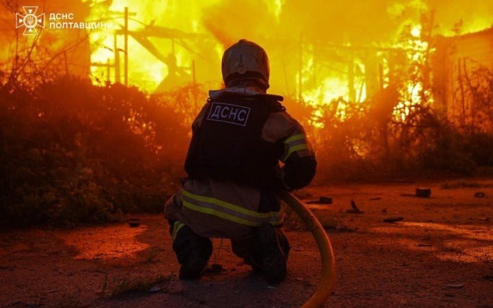 Російські дрони атакували промислові підприємства на Полтавщині