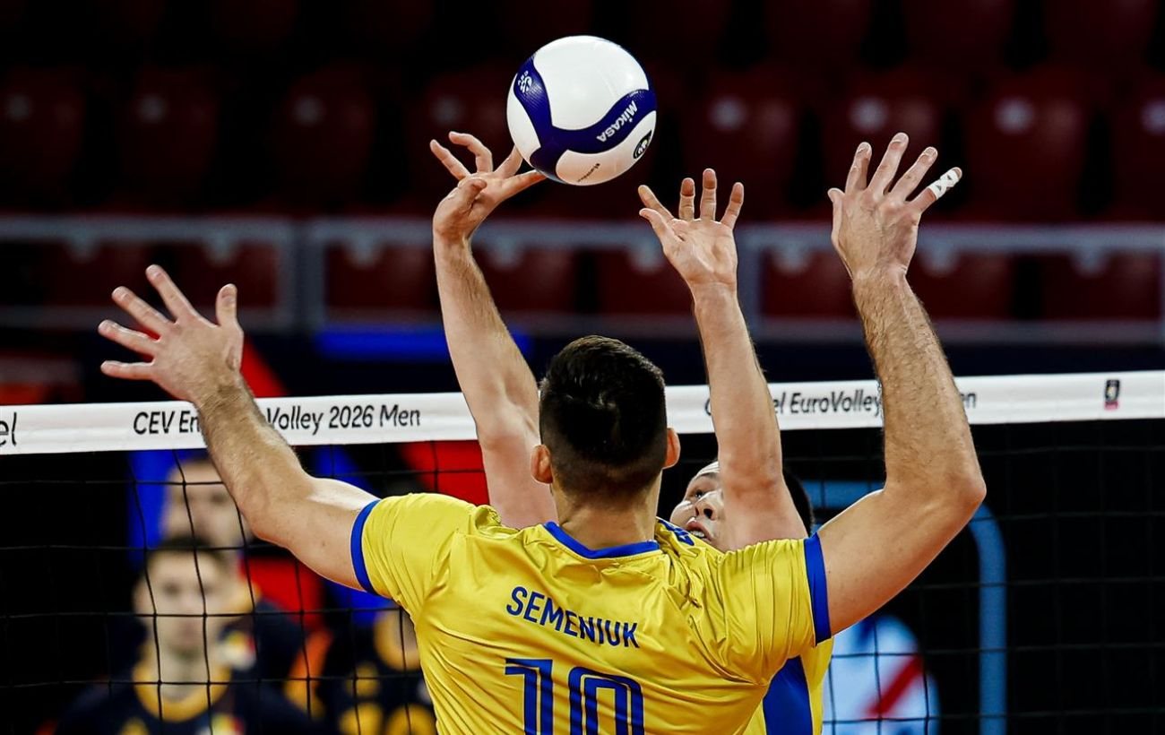 Збірна України з волейболу вилетіла з Євро-2026, поступившись Румунії у 1/8 фіналу