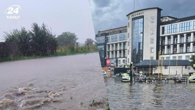 Тернопіль і Хмельницький потерпають від потужної зливи: міста затопило